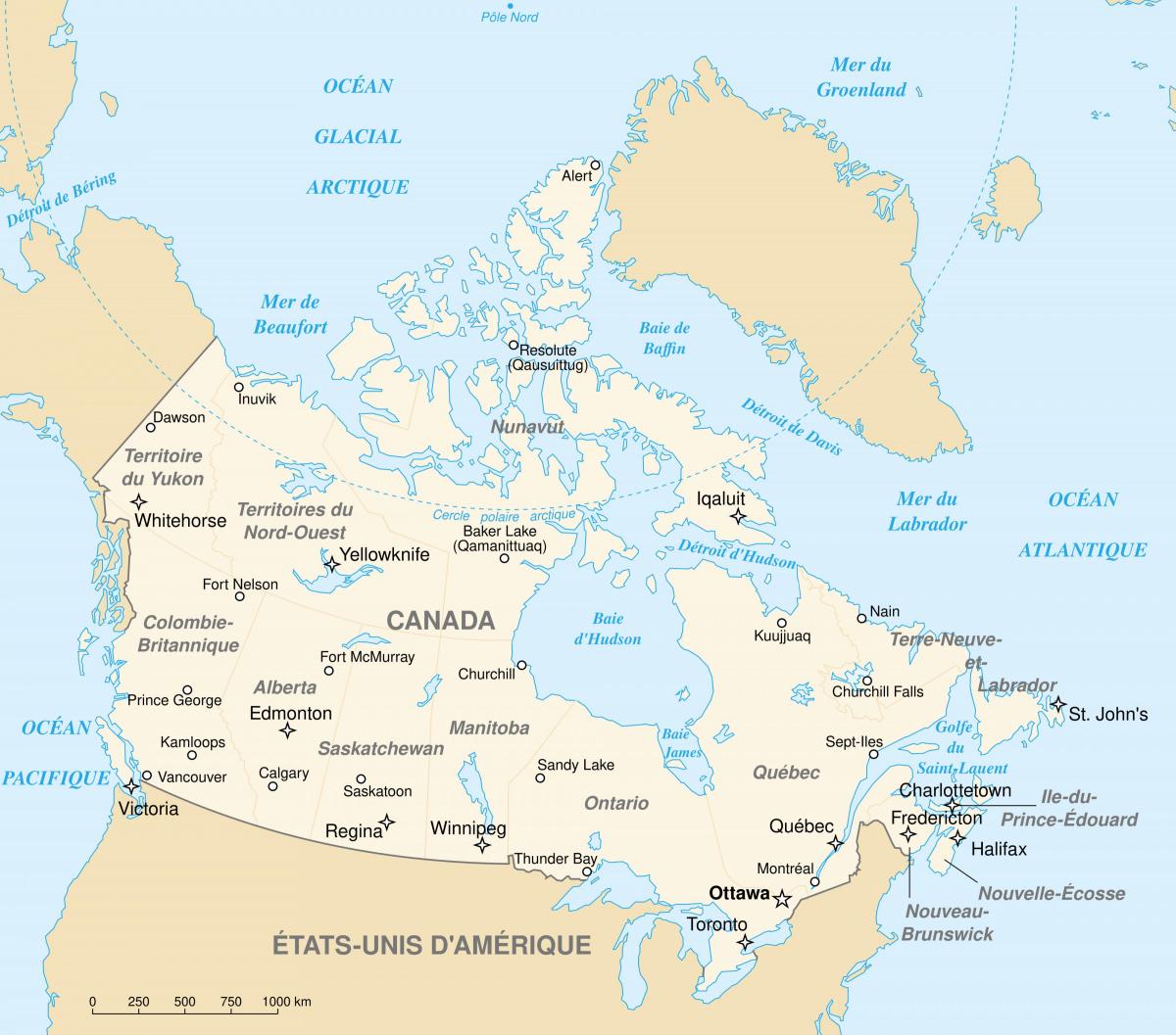 Mapa de la ciudad de Canadá