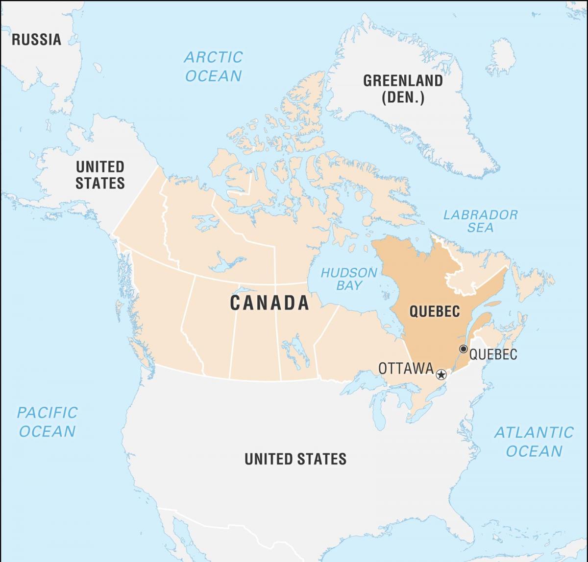 Mapa de la capital de Canadá